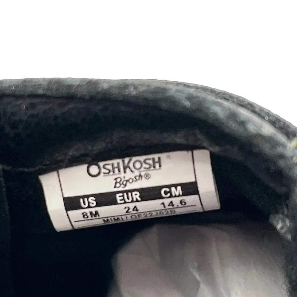 OshKosh BGosh Toddler Girls‎ Ankle Booties Size 8-9 Black Fashion Casual Shoes